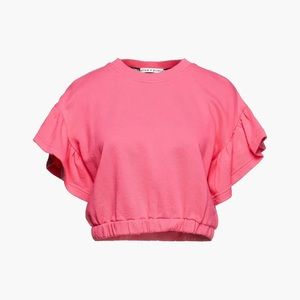 Alice and Olivia ruffle sleeve sweatshirt tee